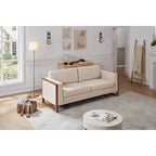 Canapé 3 places Lily Modern 79 avec pieds en bois massif