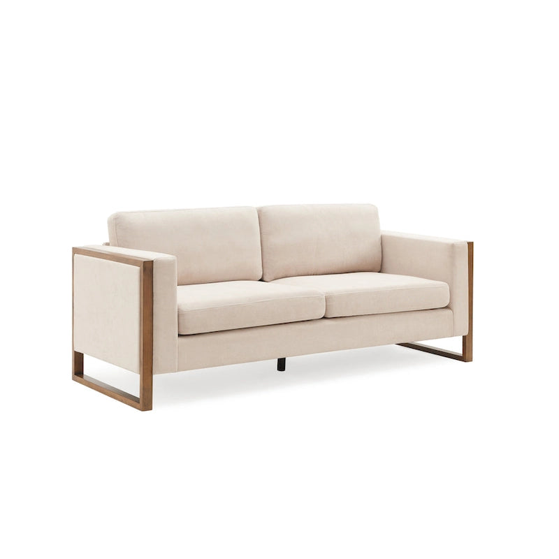 Canapé 3 places Lily Modern 79 avec pieds en bois massif