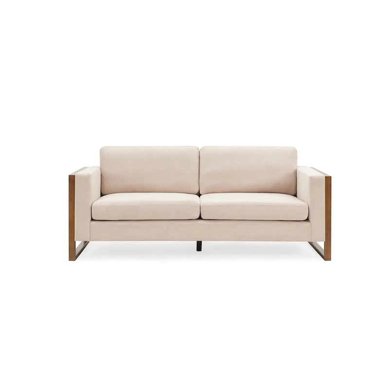 Canapé 3 places Lily Modern 79 avec pieds en bois massif