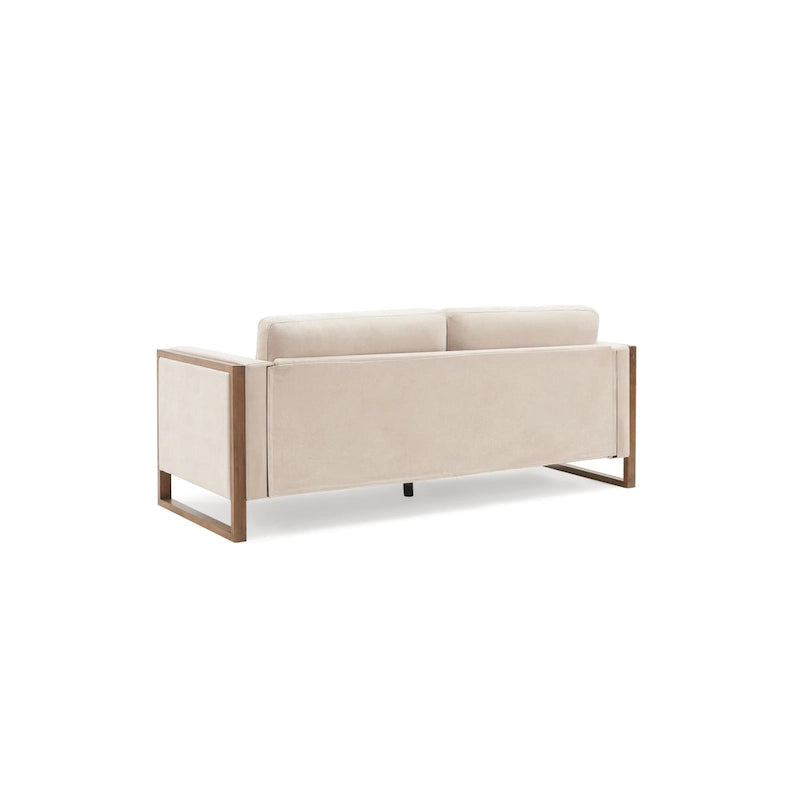 Canapé 3 places Lily Modern 79 avec pieds en bois massif
