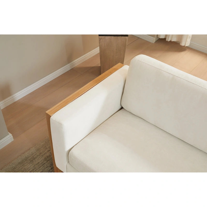 Canapé 3 places Lily Modern 79 avec pieds en bois massif