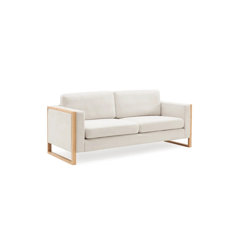 Canapé 3 places Lily Modern 79 avec pieds en bois massif