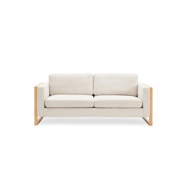 Canapé 3 places Lily Modern 79 avec pieds en bois massif