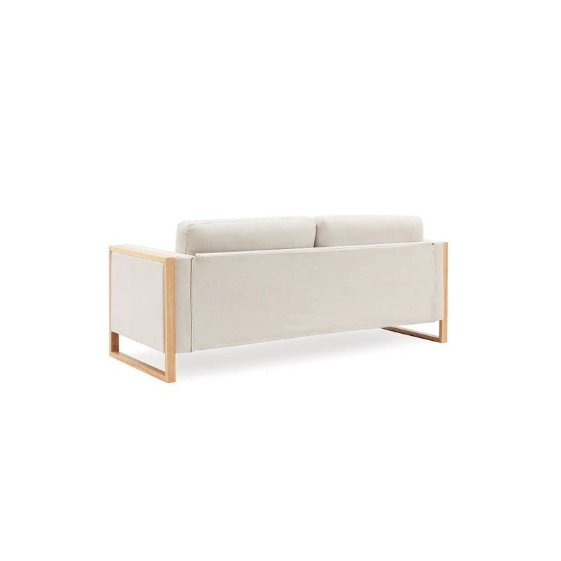 Canapé 3 places Lily Modern 79 avec pieds en bois massif