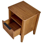 Table de chevet en bois à 1 tiroir California Classic, Marron miel
