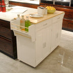 Îlot de cuisine et chariot de cuisine (sans tabouret)