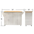 Îlot de cuisine et chariot de cuisine (sans tabouret)