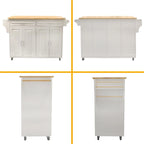 Îlot de cuisine et chariot de cuisine (sans tabouret)