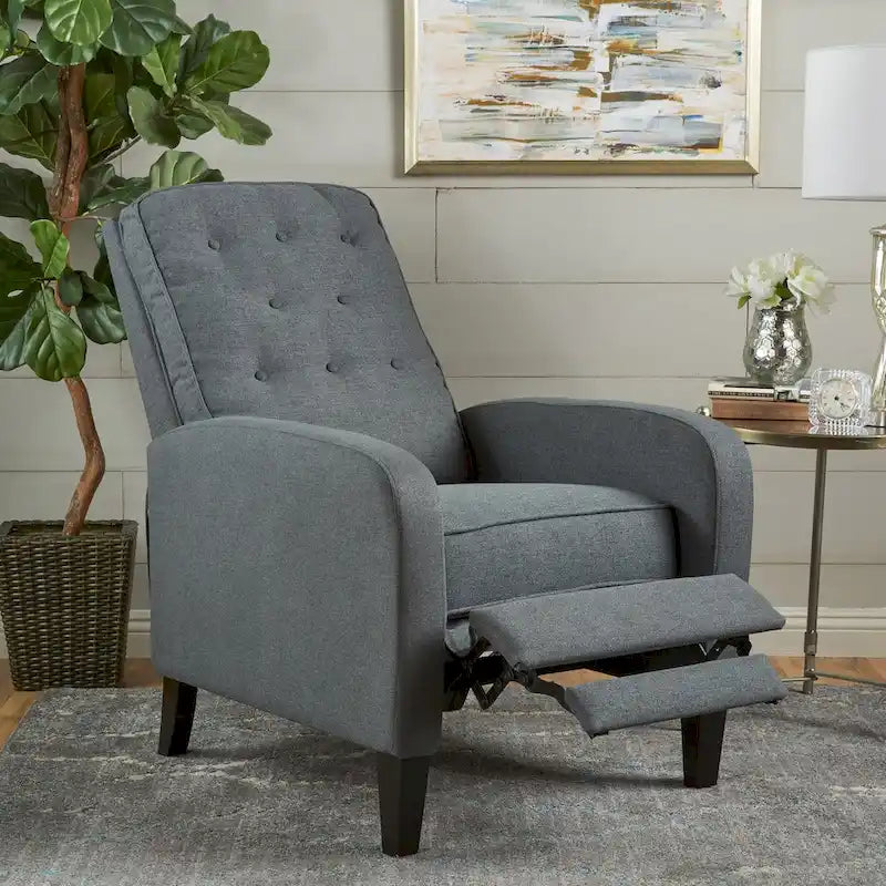 Fauteuil inclinable en tissu touffeté Nievis