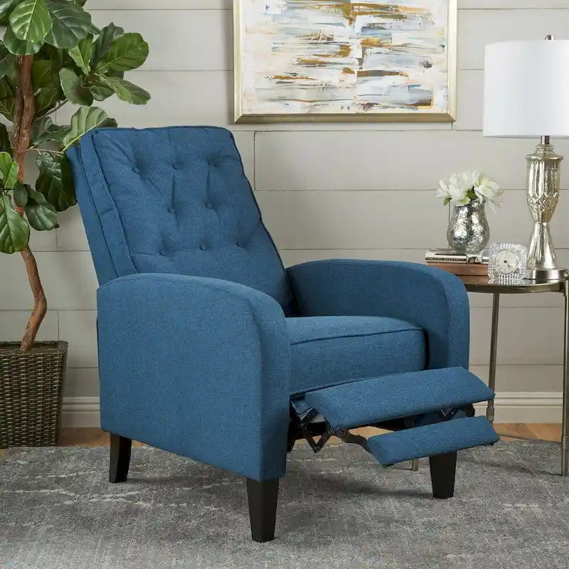 Fauteuil inclinable en tissu touffeté Nievis
