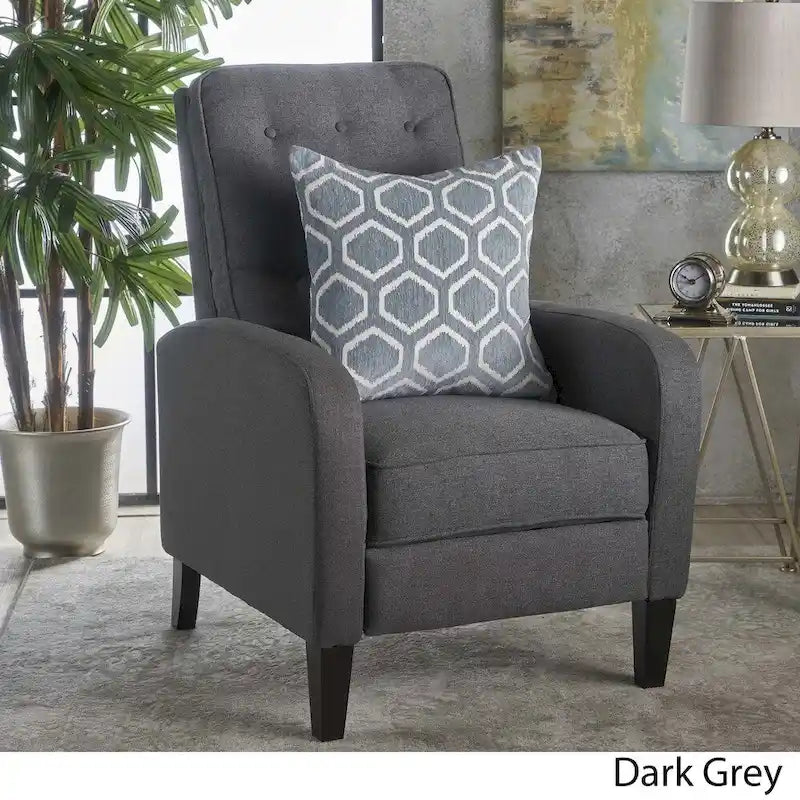 Fauteuil inclinable en tissu touffeté Nievis