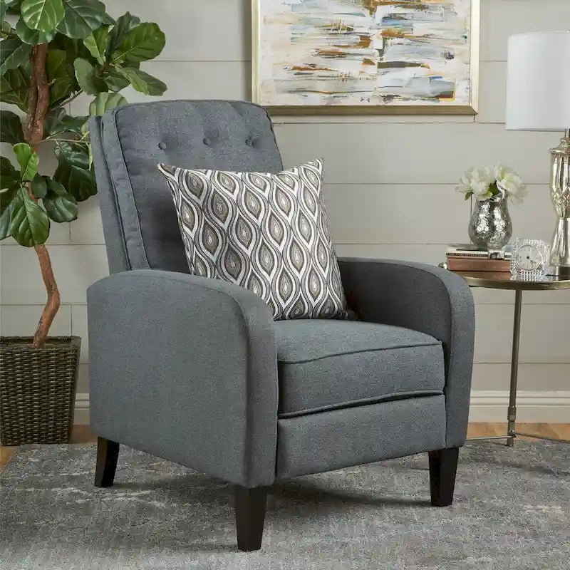Fauteuil inclinable en tissu touffeté Nievis