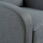 Fauteuil inclinable en tissu touffeté Nievis
