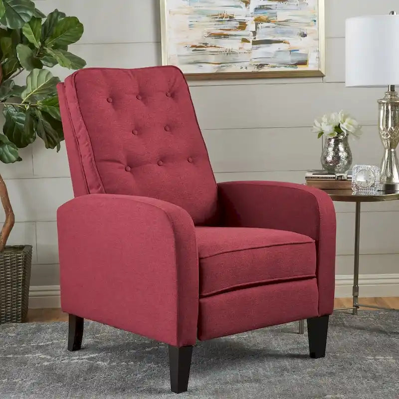 Fauteuil inclinable en tissu touffeté Nievis
