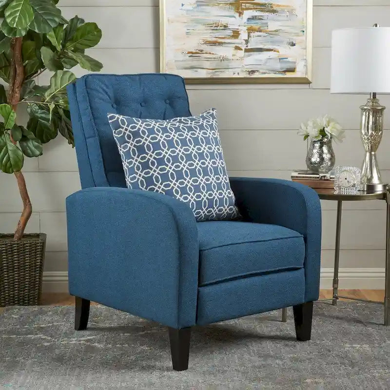 Fauteuil inclinable en tissu touffeté Nievis