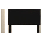 Tête de lit en tissu de lin capitonné Detmold Queen Wingback