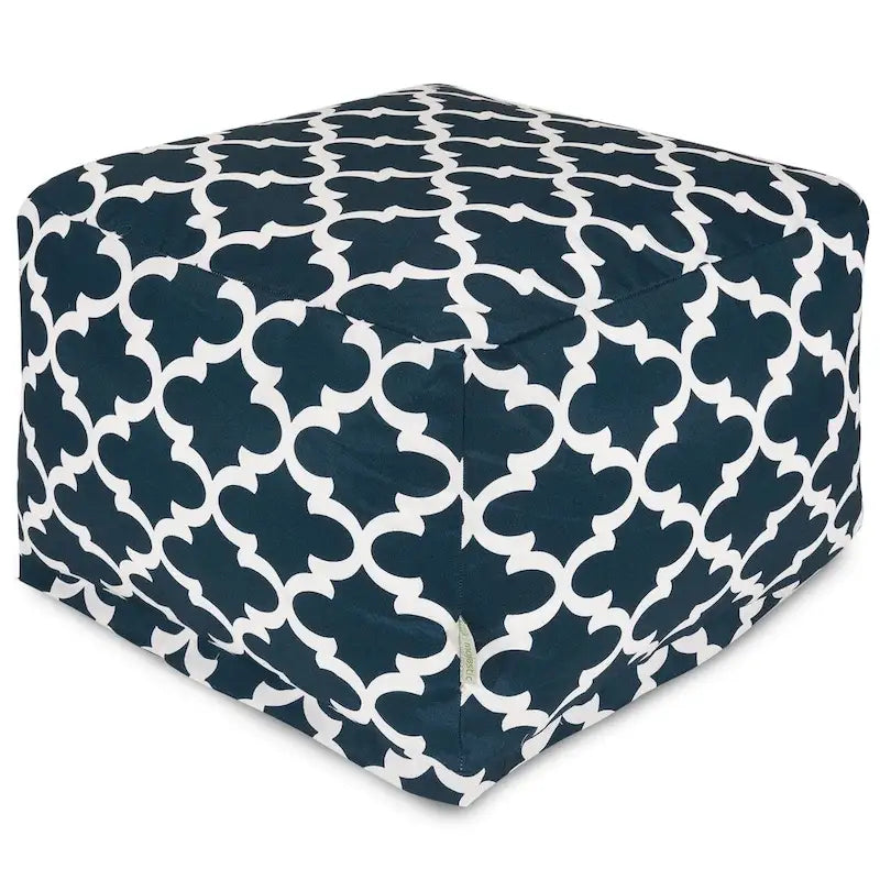 Pouf/ottoman treillis intérieur/extérieur 68,6 cm L x 68,6 cm l x 43,2 cm H