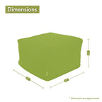 Pouf/ottoman treillis intérieur/extérieur 68,6 cm L x 68,6 cm l x 43,2 cm H