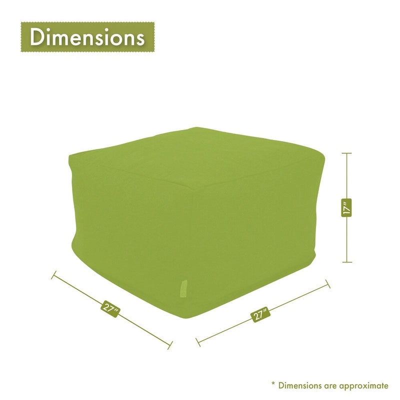 Pouf/ottoman treillis intérieur/extérieur 68,6 cm L x 68,6 cm l x 43,2 cm H