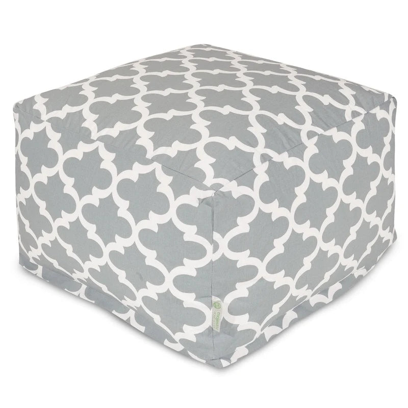 Pouf/ottoman treillis intérieur/extérieur 68,6 cm L x 68,6 cm l x 43,2 cm H