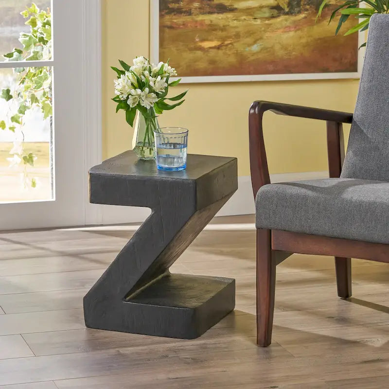 Table d'appoint Max en béton léger pour l'extérieur