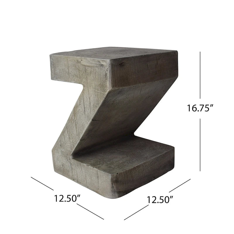 Table d'appoint Max en béton léger pour l'extérieur