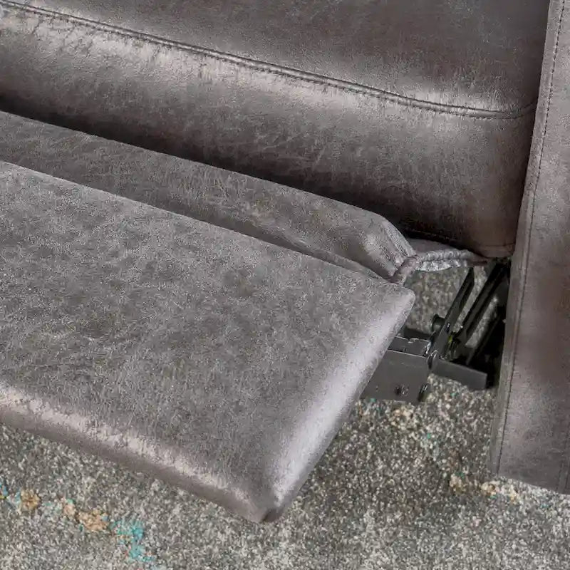 Fauteuil inclinable 2 places en microfibre Halima
