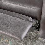 Fauteuil inclinable 2 places en microfibre Halima