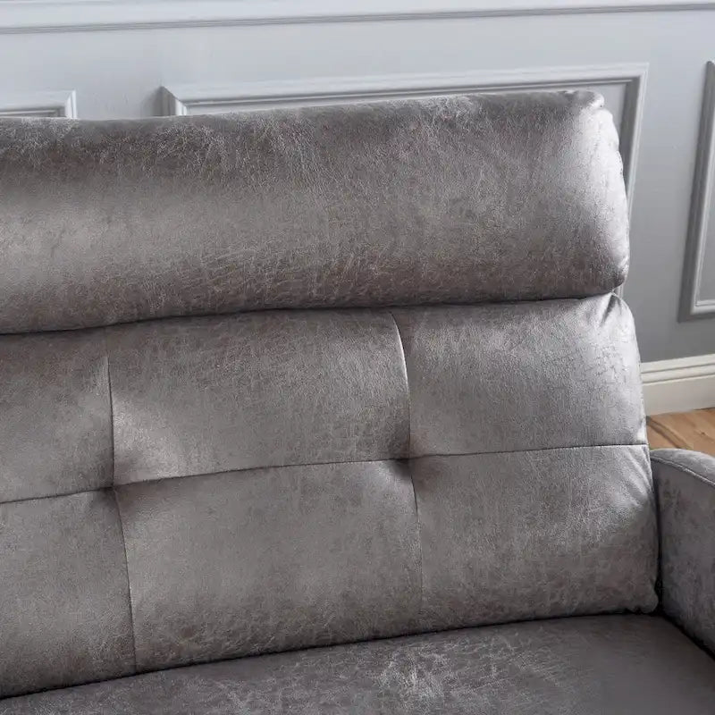 Fauteuil inclinable 2 places en microfibre Halima