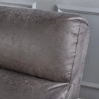 Fauteuil inclinable 2 places en microfibre Halima