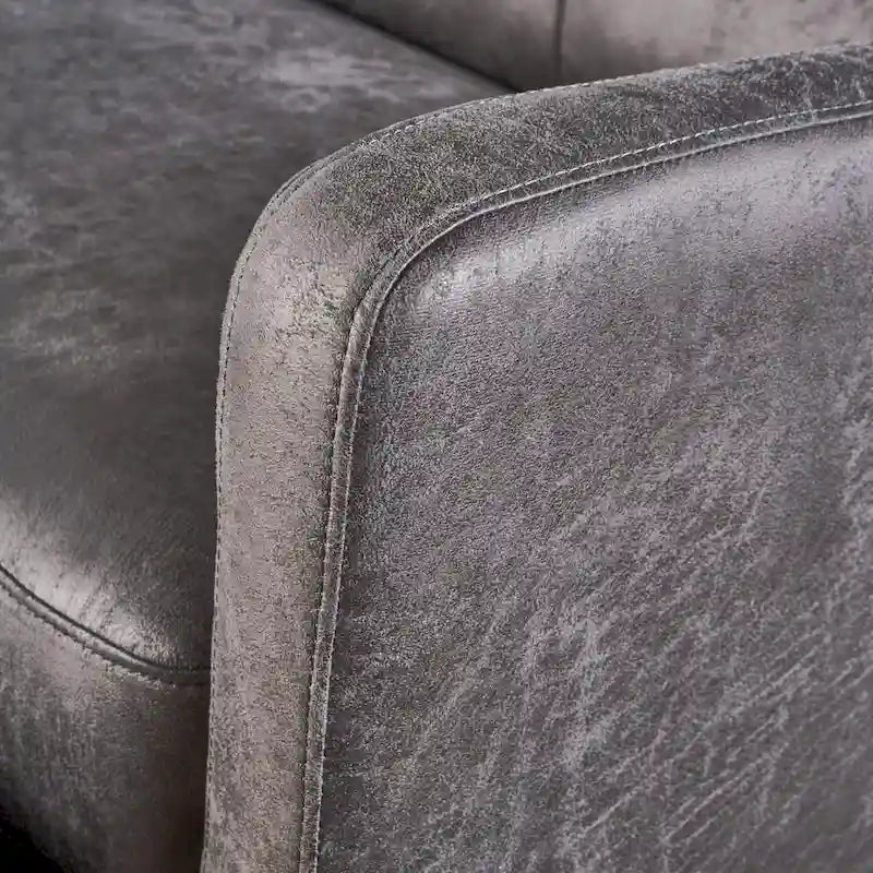 Fauteuil inclinable 2 places en microfibre Halima