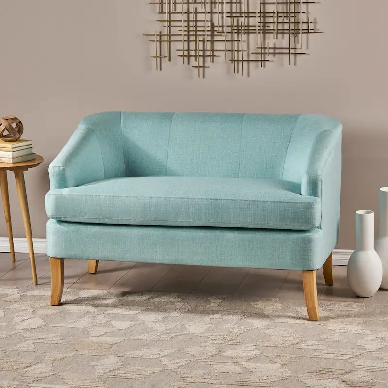 Sheena Causeuse en tissu style moderne du milieu du siècle