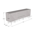 Meuble TV Cheminée Art Déco BL-EF