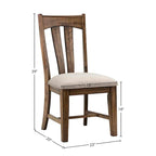 Chaises d'appoint Whiskey River Gun Powder Grey Splat Back (lot de 2)