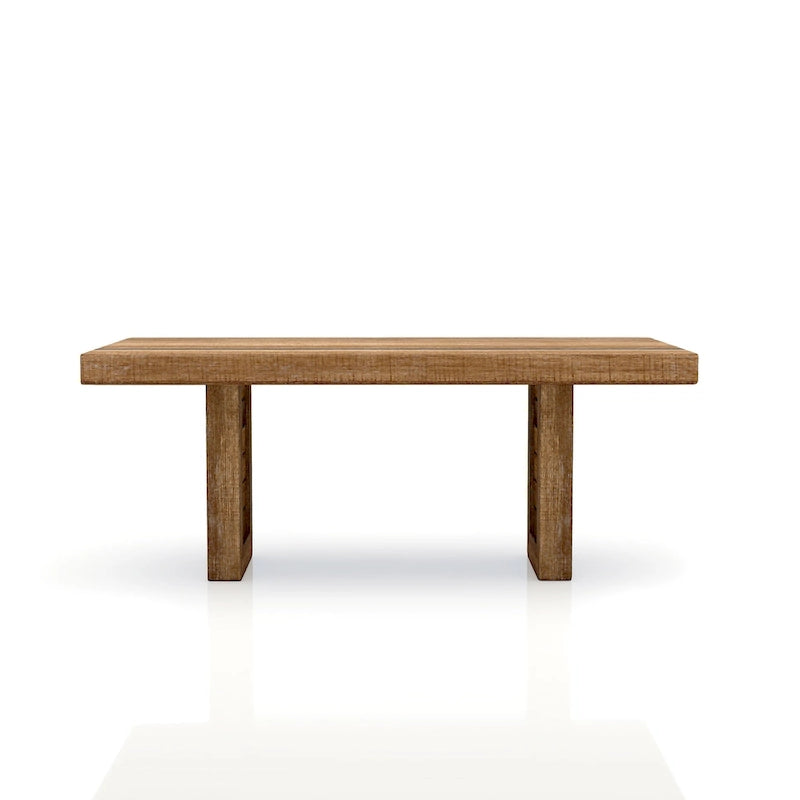 Table à manger Anaisha Rustique en bois massif de 68 pouces