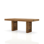 Table à manger Anaisha Rustique en bois massif de 68 pouces