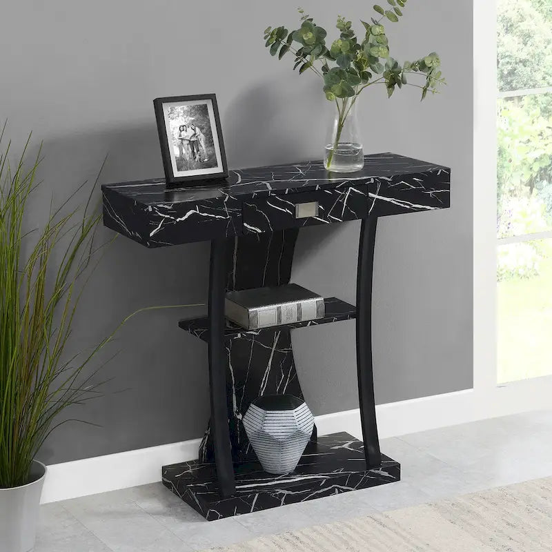 Console avec étagères Newport 1 tiroir Harri