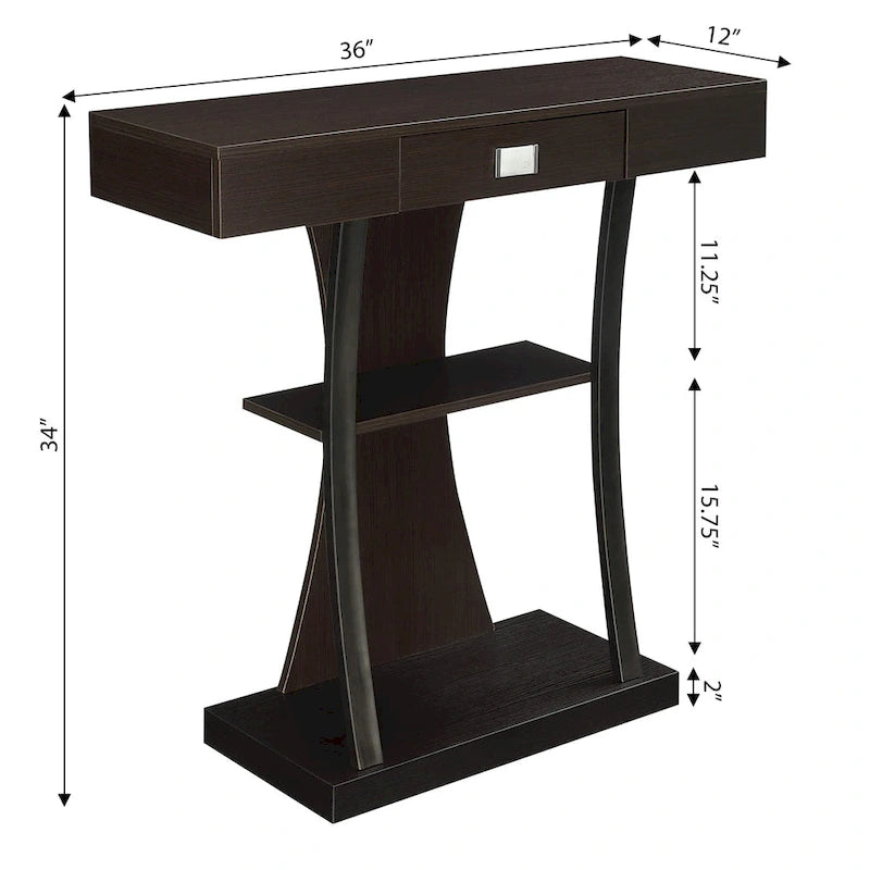 Console avec étagères Newport 1 tiroir Harri