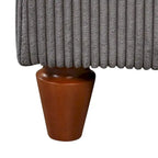 Canapé d'angle modulable avec ottoman en forme de L pour salon, bureau