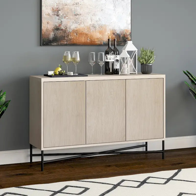 Table de buffet rectangulaire large Brighton 48 - 47,5 de large