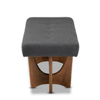 Banc rembourré Ullarp de style moderne milieu de siècle