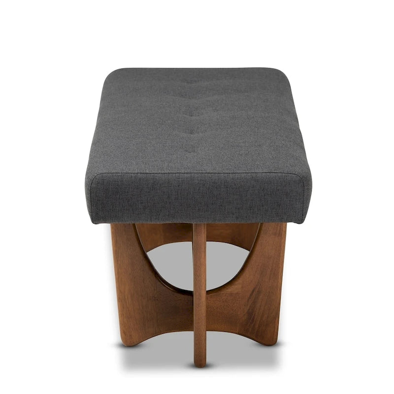 Banc rembourré Ullarp de style moderne milieu de siècle