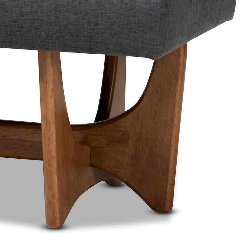 Banc rembourré Ullarp de style moderne milieu de siècle