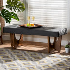 Banc rembourré Ullarp de style moderne milieu de siècle