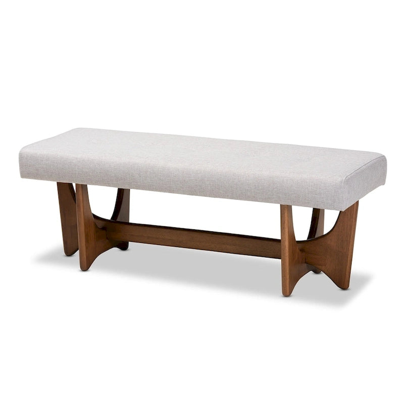 Banc rembourré Ullarp de style moderne milieu de siècle