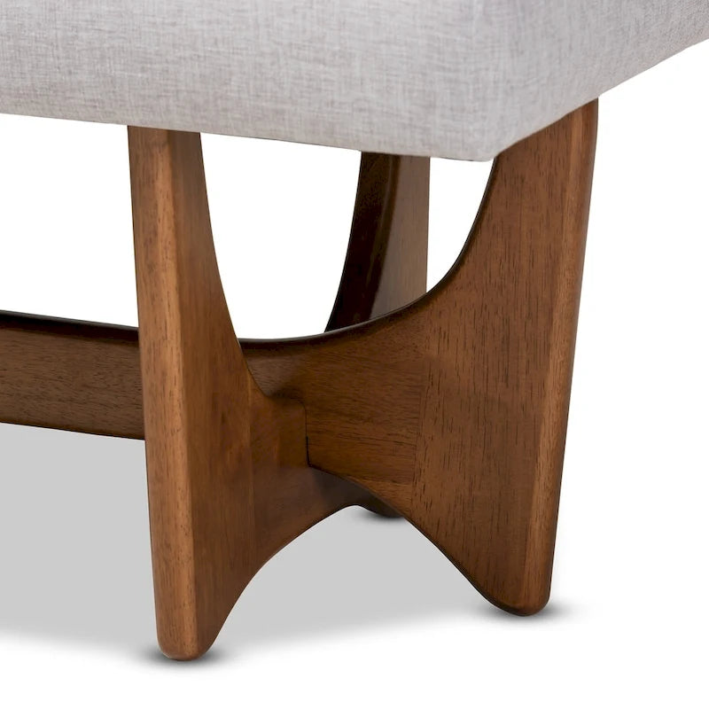 Banc rembourré Ullarp de style moderne milieu de siècle