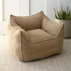 Canapé Paresseux Teddy Faux Tissu Canapé de Salon Fauteuil Poire avec Mousse à Mémoire de Forme
