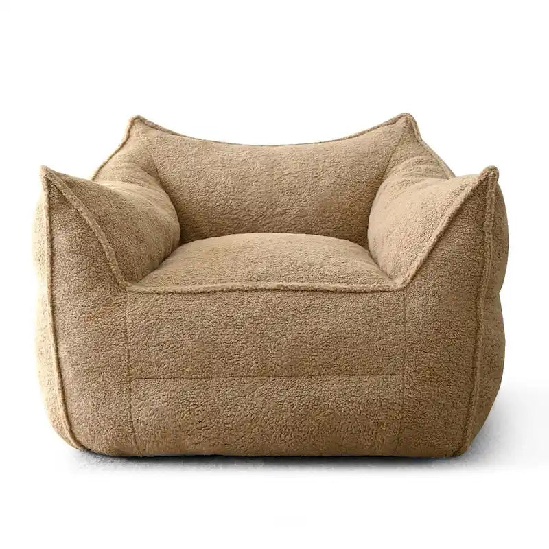 Canapé Paresseux Teddy Faux Tissu Canapé de Salon Fauteuil Poire avec Mousse à Mémoire de Forme