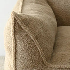 Canapé Paresseux Teddy Faux Tissu Canapé de Salon Fauteuil Poire avec Mousse à Mémoire de Forme