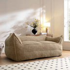 Canapé Paresseux Teddy Faux Tissu Canapé de Salon Fauteuil Poire avec Mousse à Mémoire de Forme